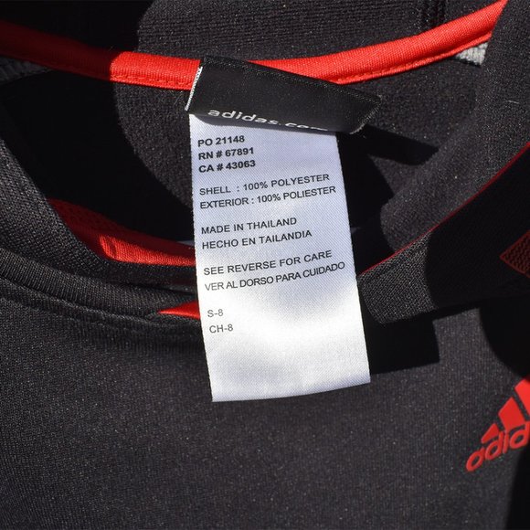 Adidas Boys Youth Climalite Hoodie Size Small (8) - Picture 3 of 5